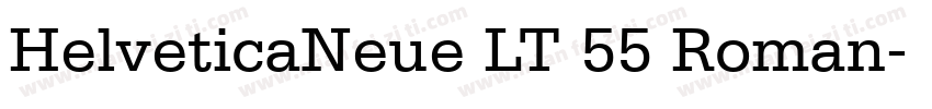 HelveticaNeue LT 55 Roman字体转换